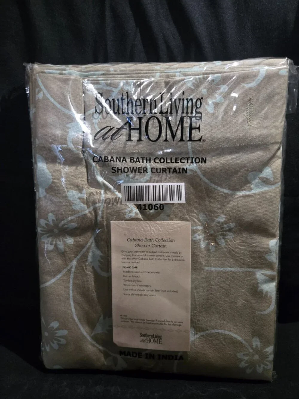 Southern Living at HOME Cabana Bath Set NWT Rug Curtain 3 Hand Towels